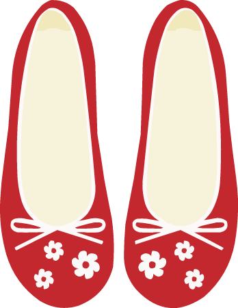 Red ballet pumps 