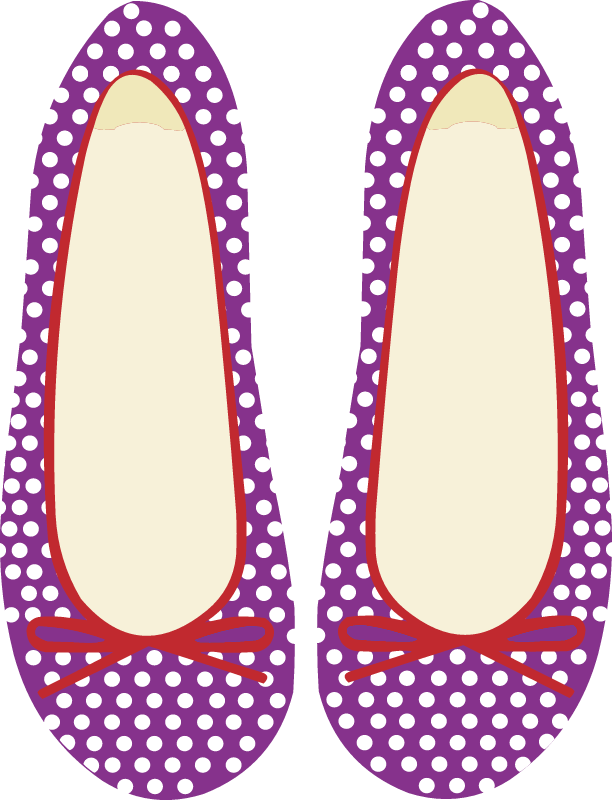 Polka dot ballet pumps