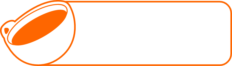 Orange template with cup