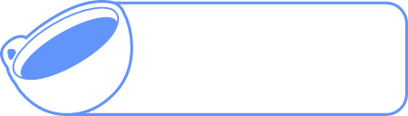 Blue template with cup