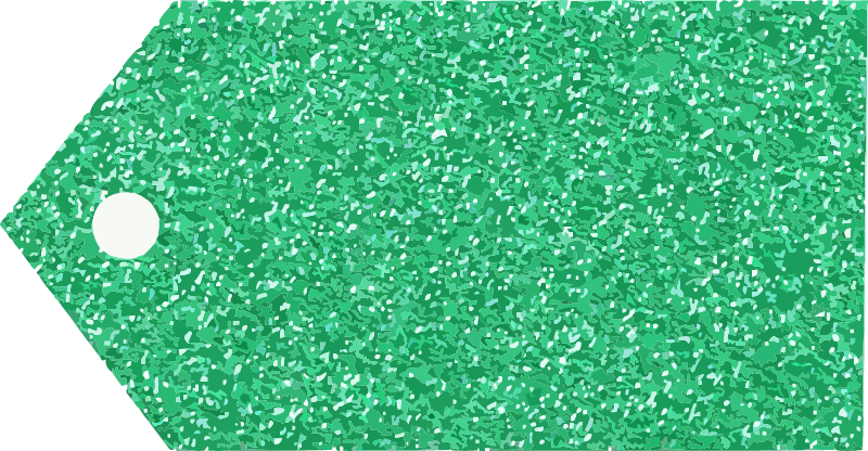 Green shiny tag