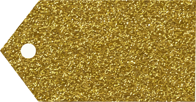 Yellow shiny tag