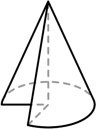 Cone with Cross Section