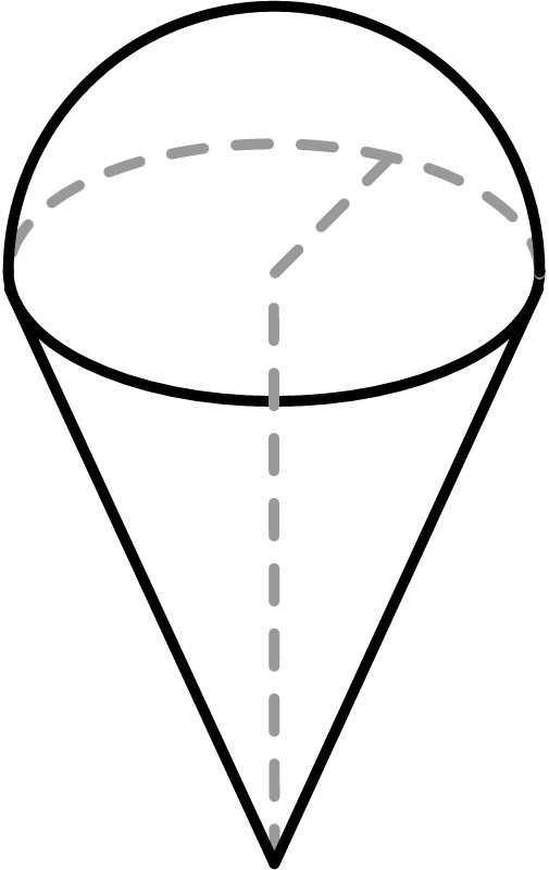 Cone with Hemisphere Cap