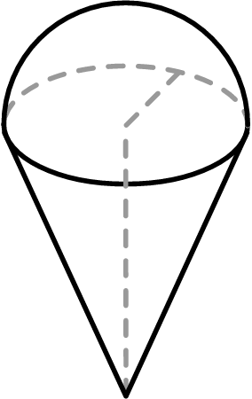 Cone with Hemisphere Cap