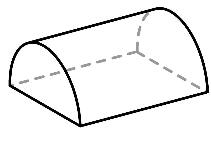 Half Cylinder (Horizontal)