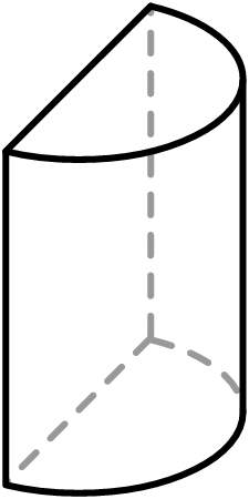 Half Cylinder (Vertical)