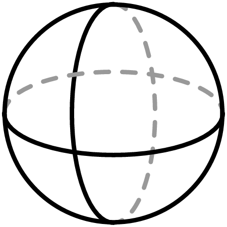 Labeled Sphere (Great Circles)