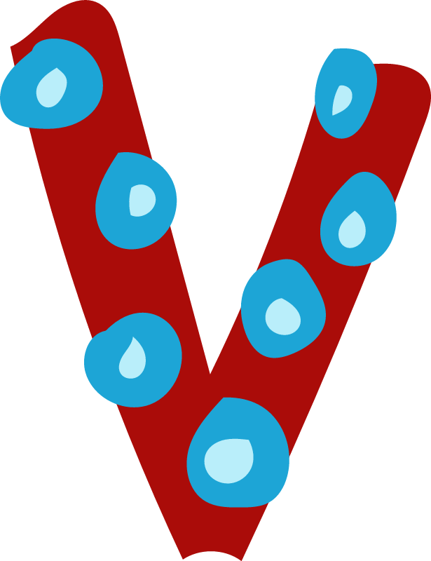 Fun letter V