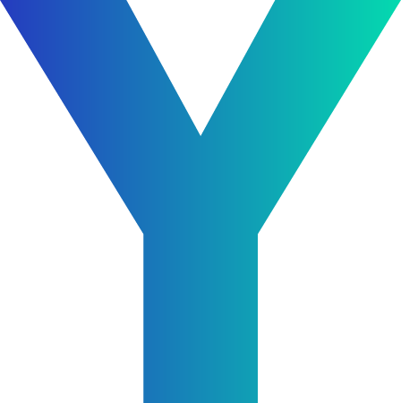 Gradient letter Y