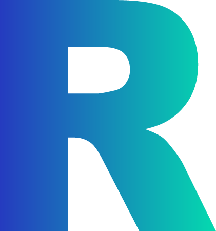 Gradient letter R