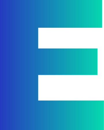 Gradient letter E