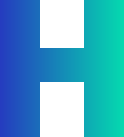 Gradient letter H