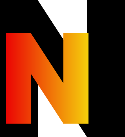Gradient letter N