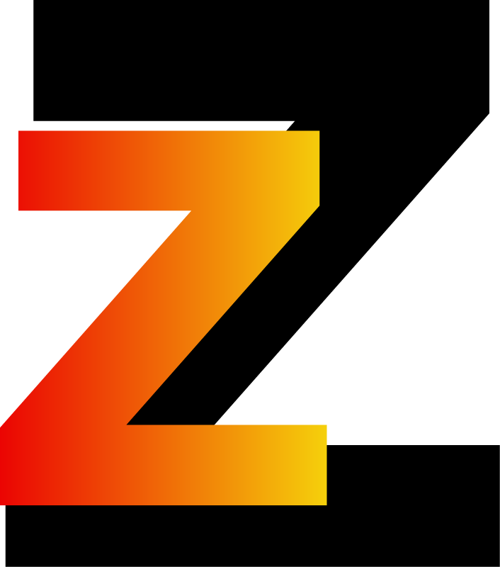 Gradient letter Z