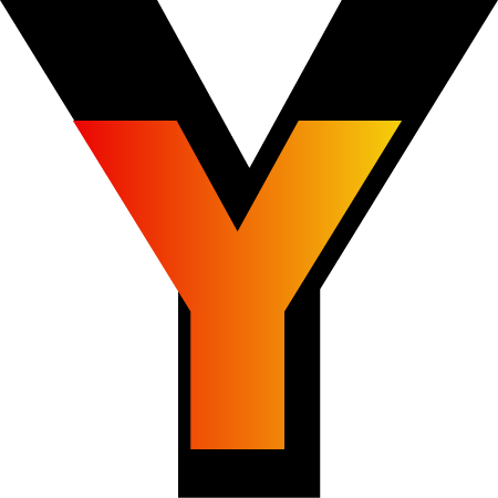 Gradient letter Y