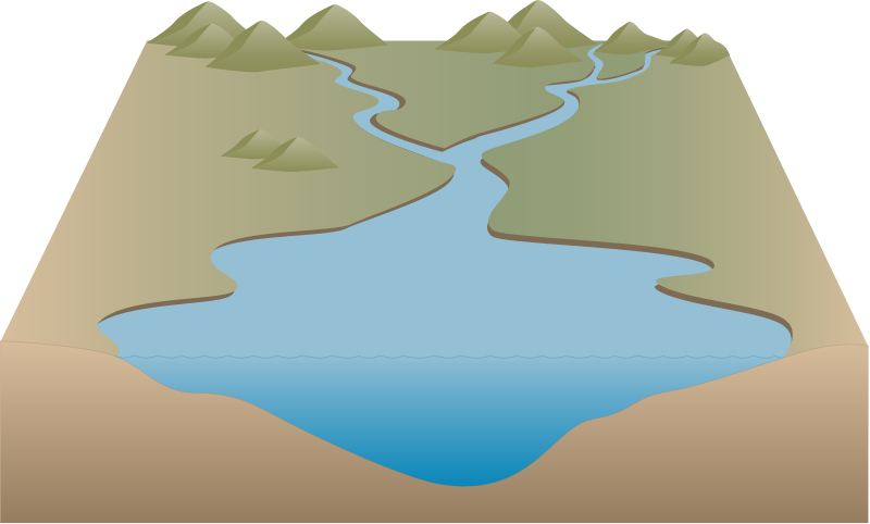 Watershed 3d Mountains to Bay