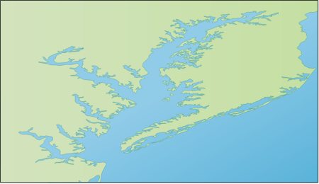 USA MD VA Chesapeake Bay 3d Map
