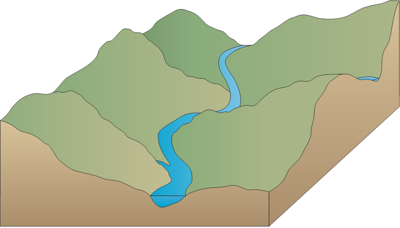 River Valley 3d Steep Slope