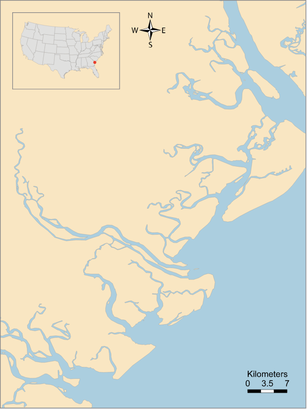 USA GA SC Savannah River
