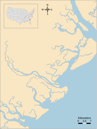 USA GA SC Savannah River