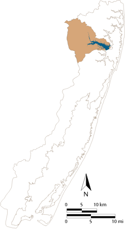 USA MD St. Martin River Watershed Locator Map