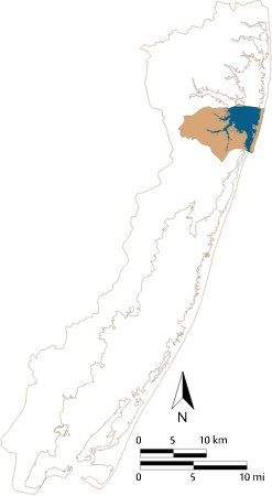 USA MD Isle of Wight Watershed Locator Map