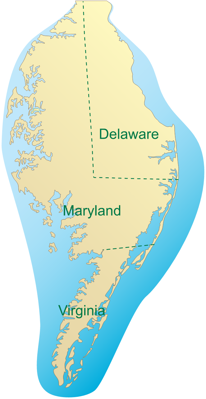 USA DE MD VA Delmarva