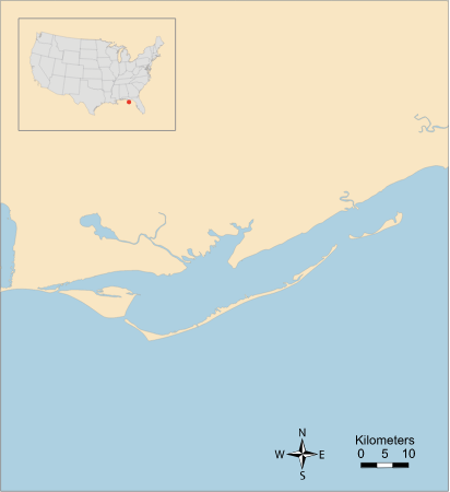 USA FL Apalachicola Bay