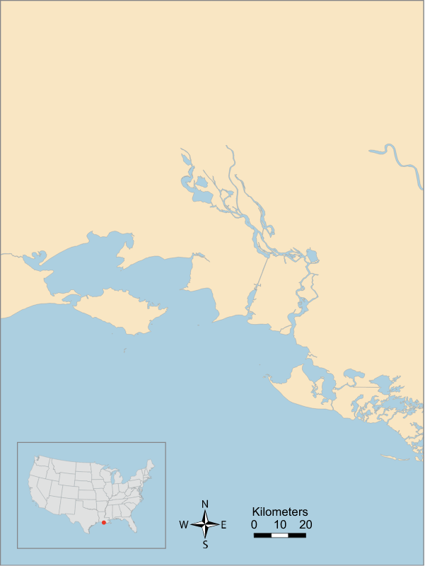 USA LA Atchafalaya and Vermillion Bays