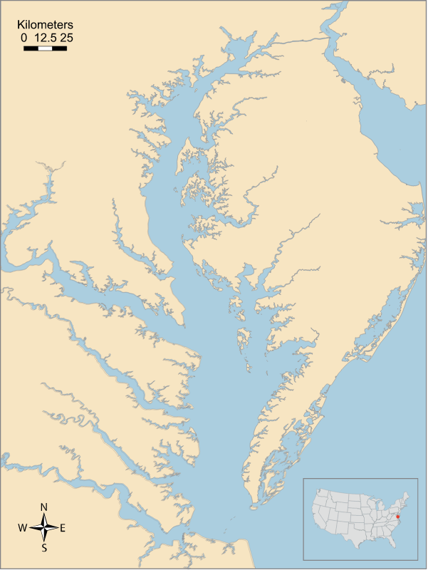 USA MD VA Chesapeake Bay