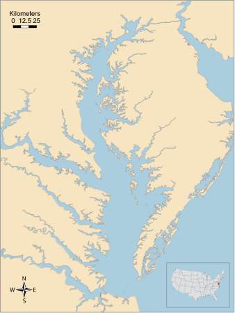 USA MD VA Chesapeake Bay