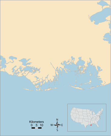 USA LA Terrebonne and Timbalier Bays