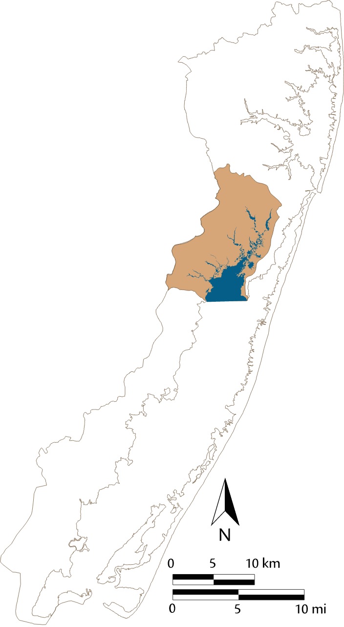 USA MD Newport Bay Watershed Locator Map