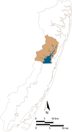USA MD Newport Bay Watershed Locator Map
