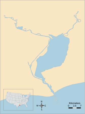 USA LA TX Sabine Lake