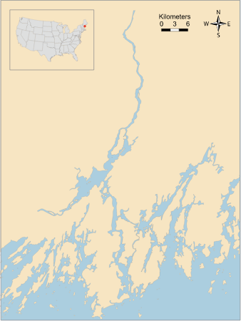 USA ME Kennebec and Androscoggin Rivers