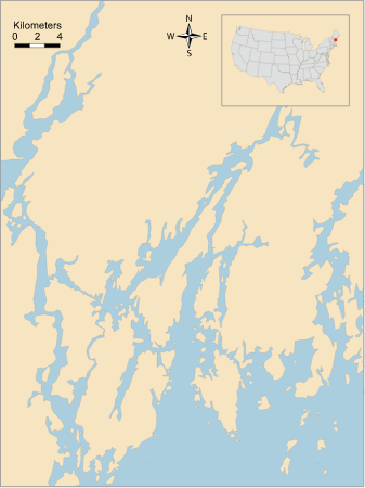USA ME Sheepscot Bay
