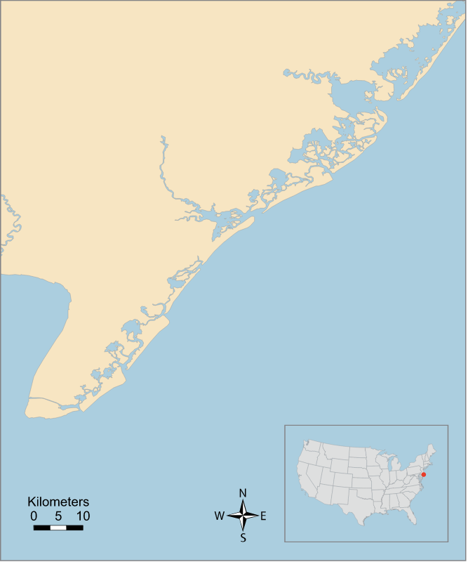 USA NJ New Jersey Inland Bays