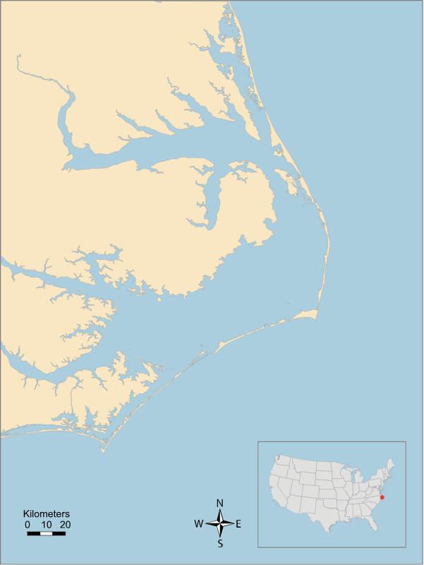 USA NC Albemarle and Pamlico Sounds