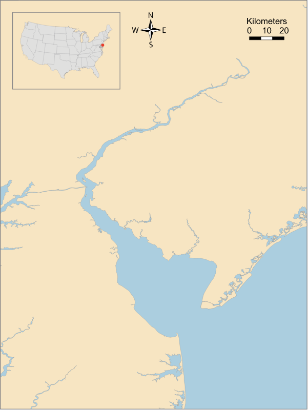 USA DE NJ Delaware Bay