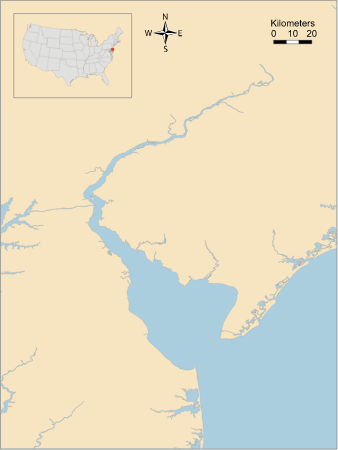 USA DE NJ Delaware Bay