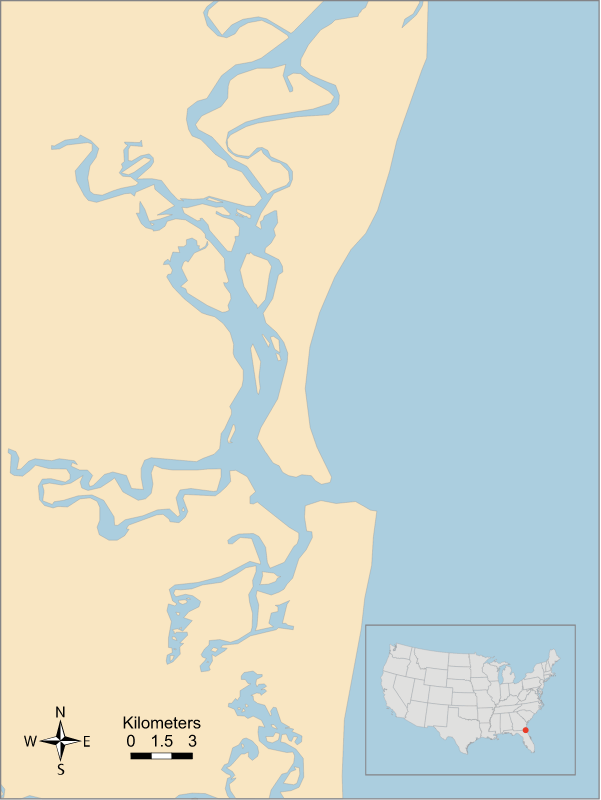 USA GA FL St. Marys River and Cumberland Sound