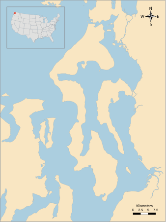 USA WA Skagit Bay and Whidbey Basin