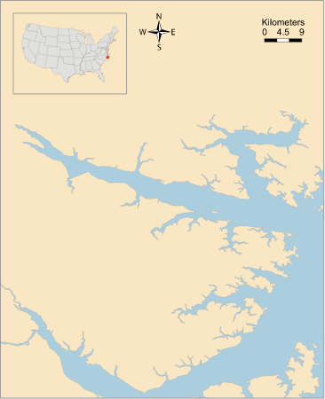 USA NC Pamlico and Pungo Rivers