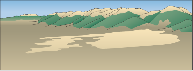 Mountain Range 3d Plain Great Sand Dunes