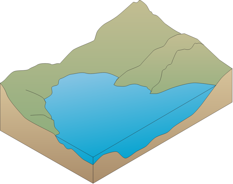 Lake 3d Caldera Lake
