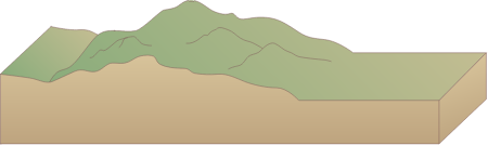 Foothills 3d Foothills and Plain