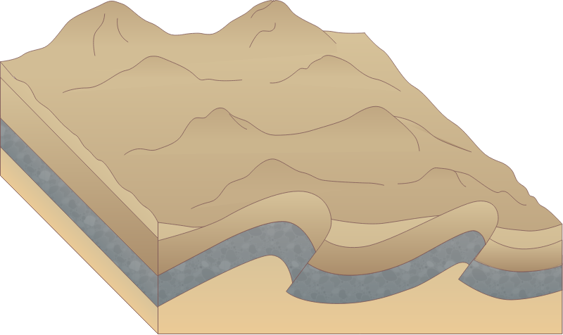 Mountain Range 3d Folded