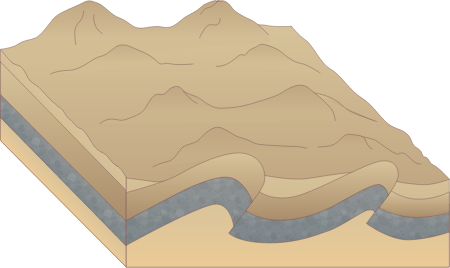 Mountain Range 3d Folded